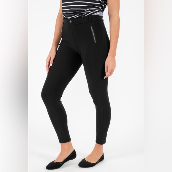 H&M Pants - H&M High-Waisted Zip Detail Pants – Size 6